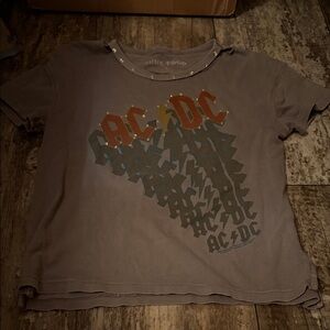 Junk Food Clothing Kids AC/DC Graphic Tee - Gray